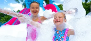 Children enjoying an All41Events foam party