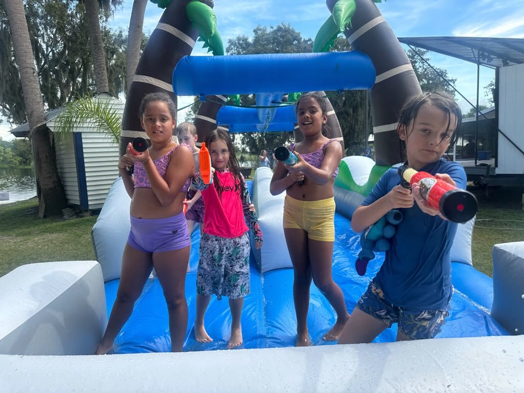 Water tag equipment set up for an All41Events party in Central Florida