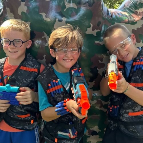 Backyard Nerf Wars party in Windermere FL